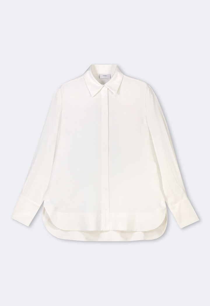 Choice Relaxed Fit Basic Shirt Off White