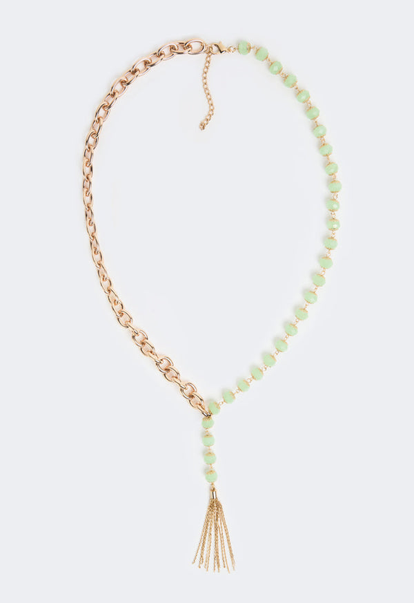 Choice Quartz Chain Necklace Green