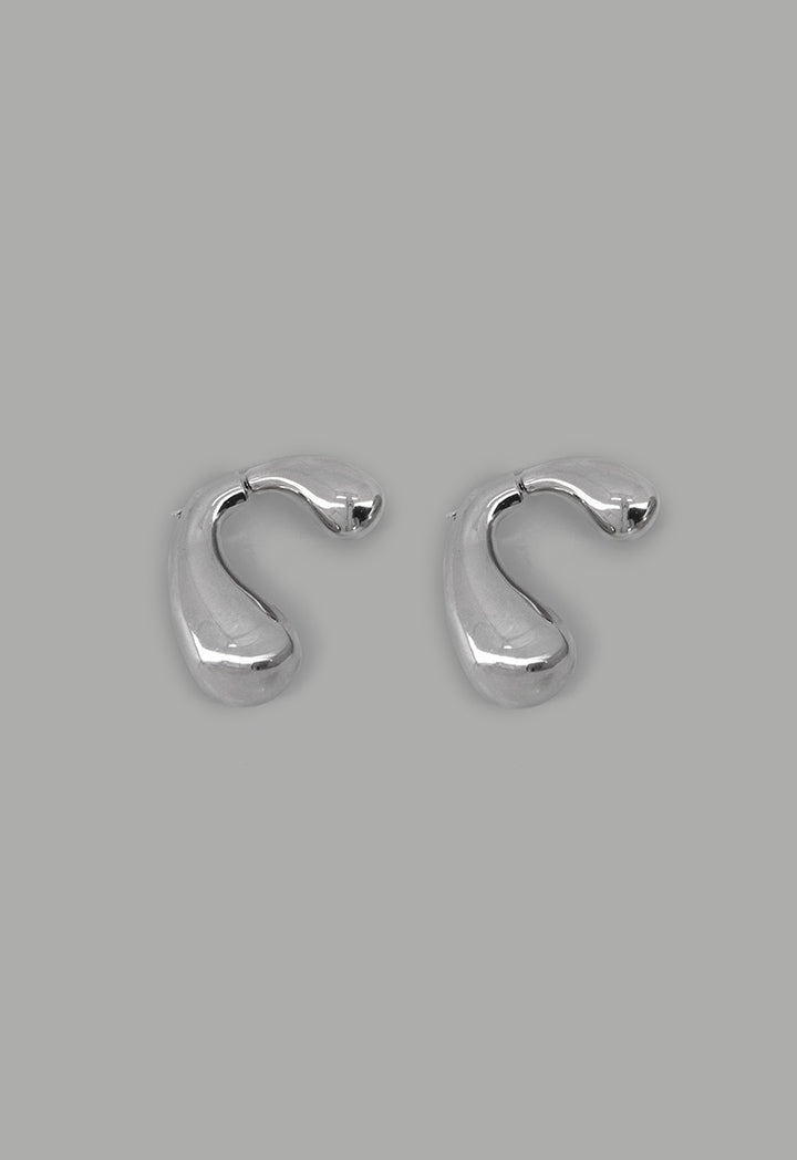 Choice Metallic Drop Earrings Silver