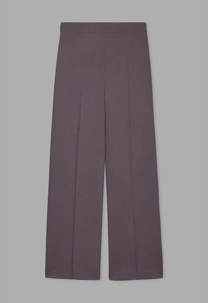 Choice Solid Straight Cut Trousers Grey