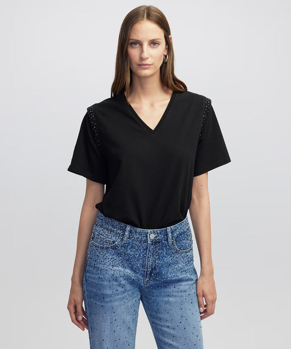 Ipekyol Trok Printed T-Shirt Black