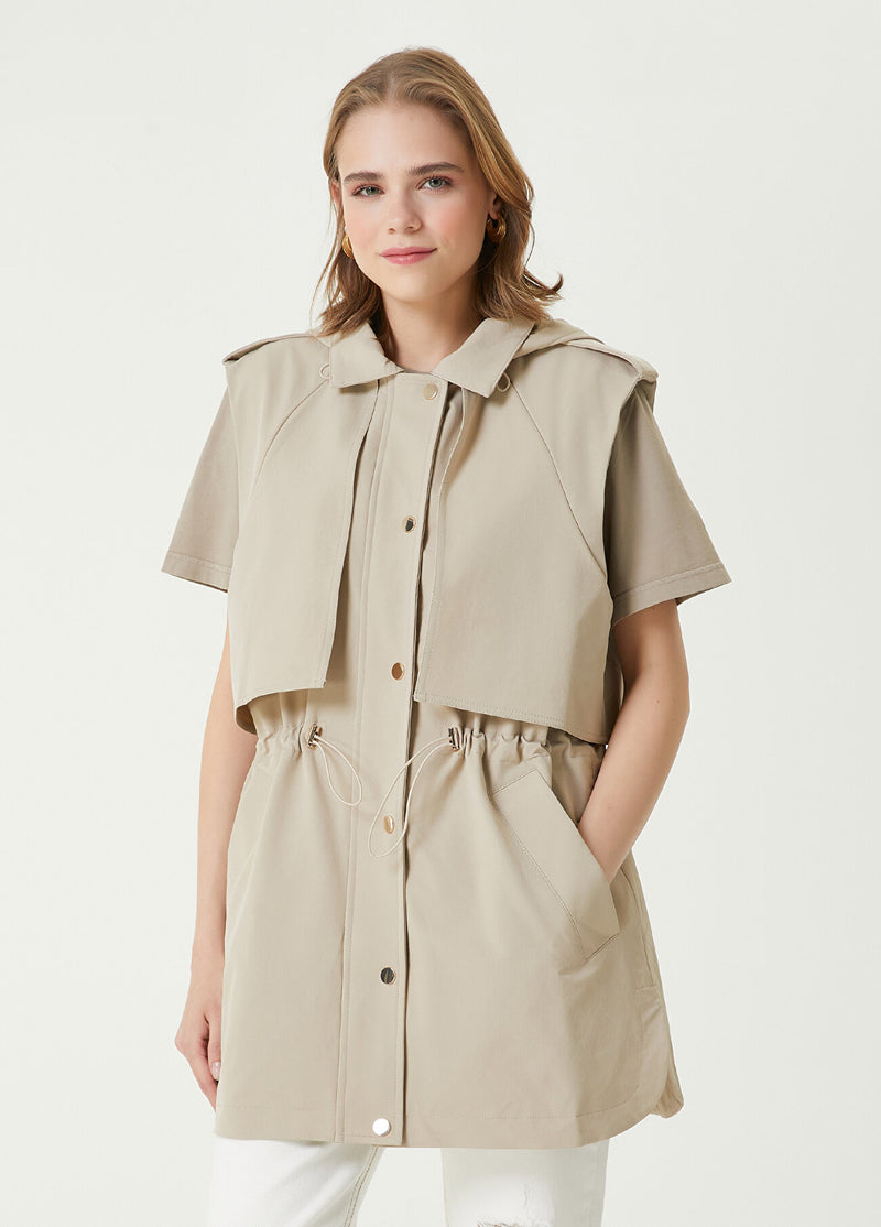 Beymen Club Trench Form Detailed Vest Beige