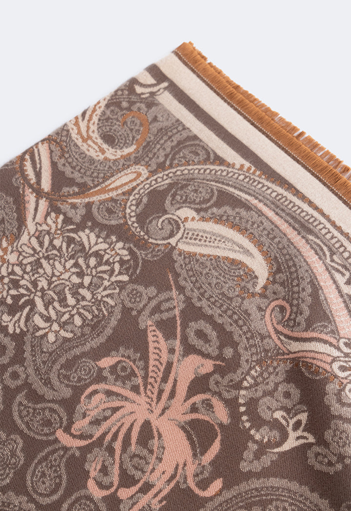 Choice Paisley Pashmina Scarf Beige