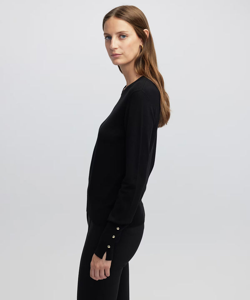 Ipekyol Contrast Button-Down Knitwear Black