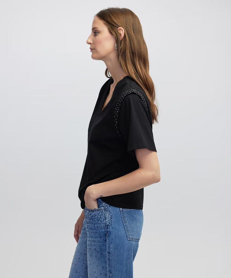 Ipekyol Trok Printed T-Shirt Black