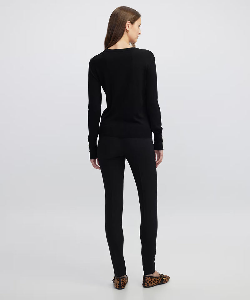 Ipekyol Contrast Button-Down Knitwear Black
