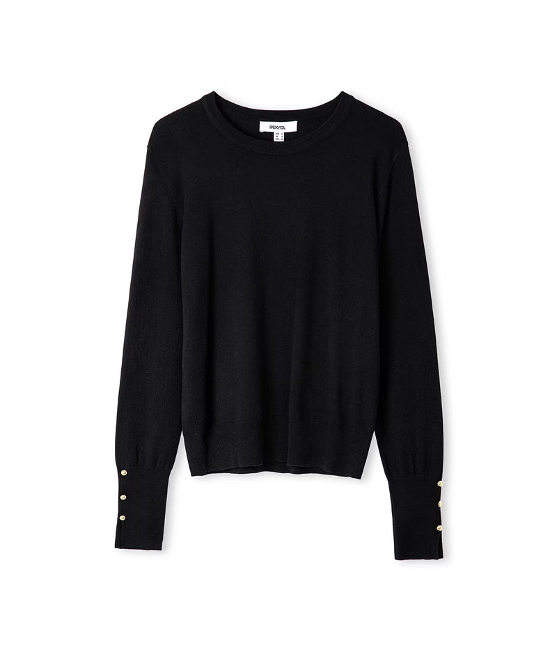 Ipekyol Contrast Button-Down Knitwear Black