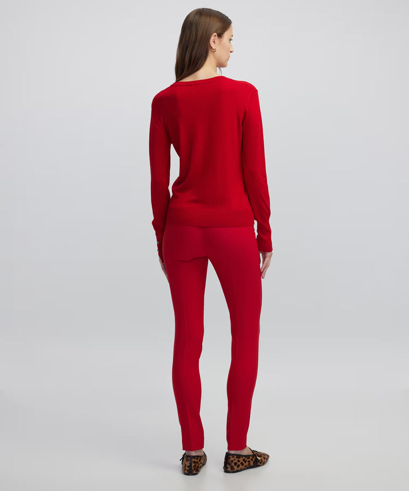 Ipekyol Contrast Button-Down Knitwear Red