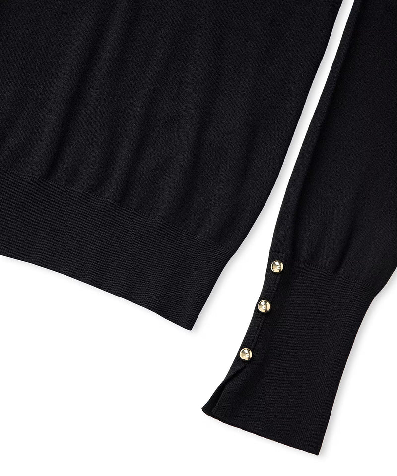 Ipekyol Contrast Button-Down Knitwear Black