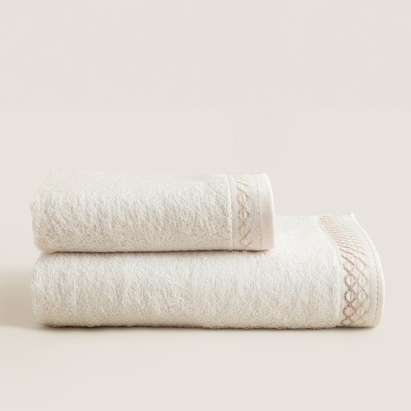 Chakra Mardille Towel 50X90 Cm Ecru