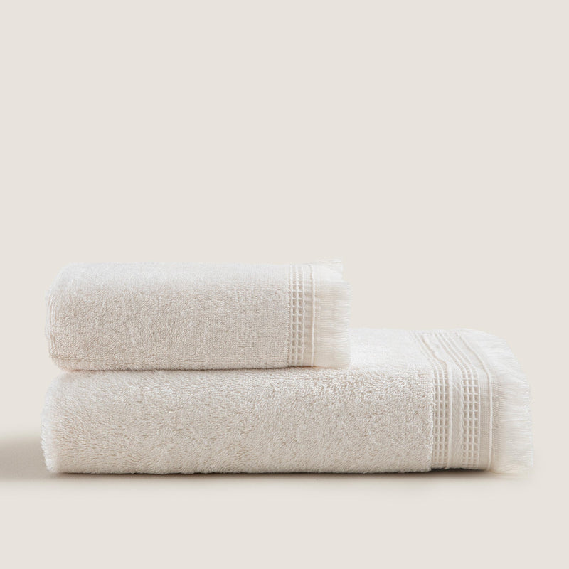 Chakra Debora Face Towel 50X90 Cm Ecru