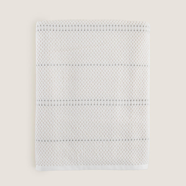 Chakra Etoile Bath Towel 85X150 Cm Ecru