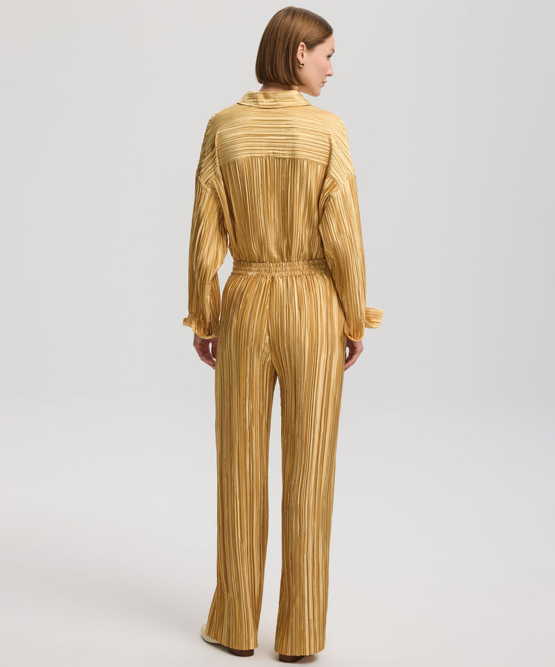 Ipekyol Drawstring Pleated Trousers Gold