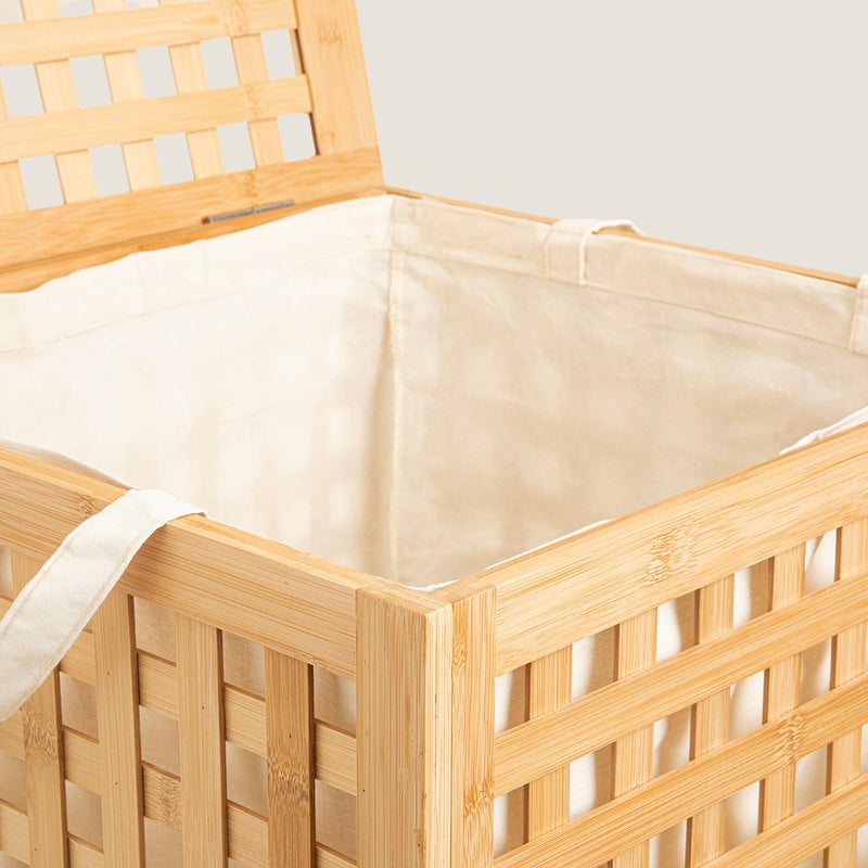 Chakra Bamboo Laundry Basket S Natural