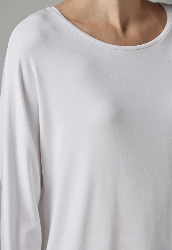 Choice Long Sleeve Basic Top Off White