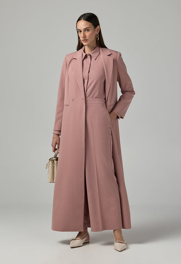 Choice Solid Straight Cut Trousers Pink