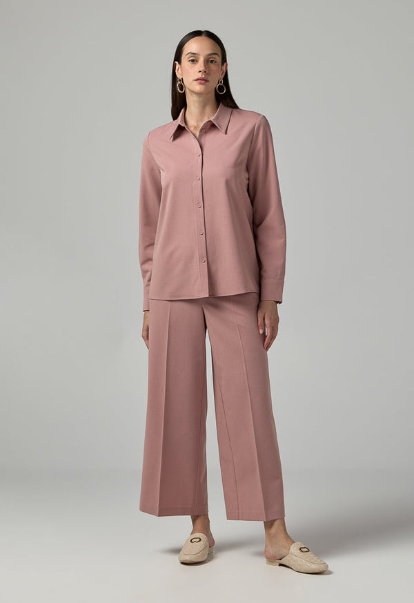 Choice Long Sleeves Basic Shirt Pink