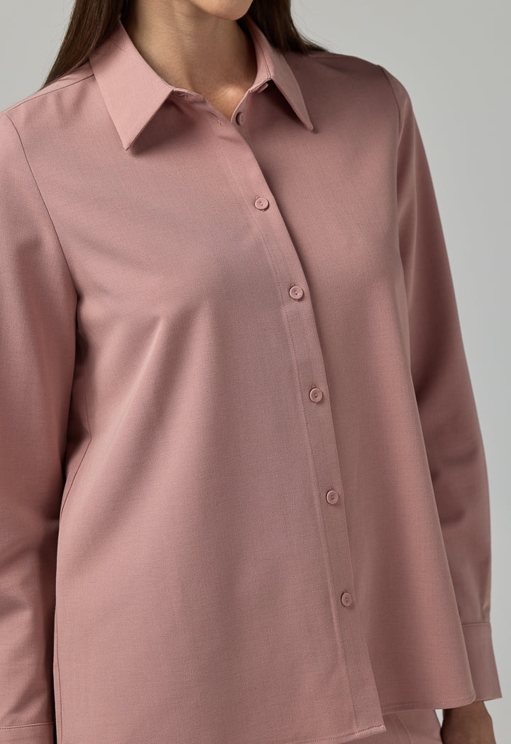 Choice Long Sleeves Basic Shirt Pink