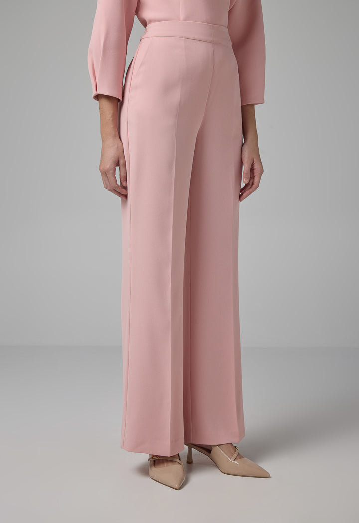 Choice High Low Straight Cut Trousers Blush