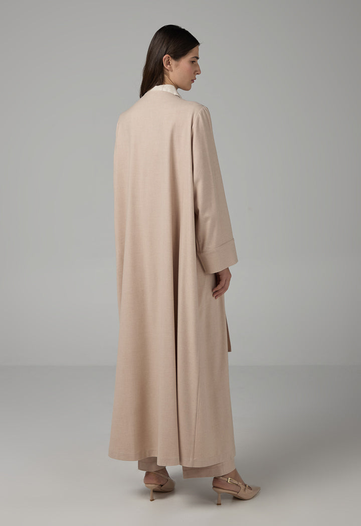 Choice Basic Oversize Maxi Abaya Detachable Scarf Beige