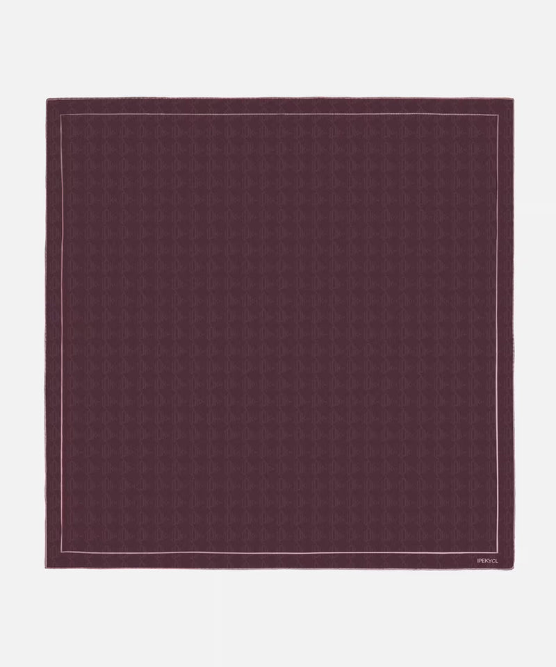 Ipekyol 100% Silk Scarf 90X90 Cm Bordoux