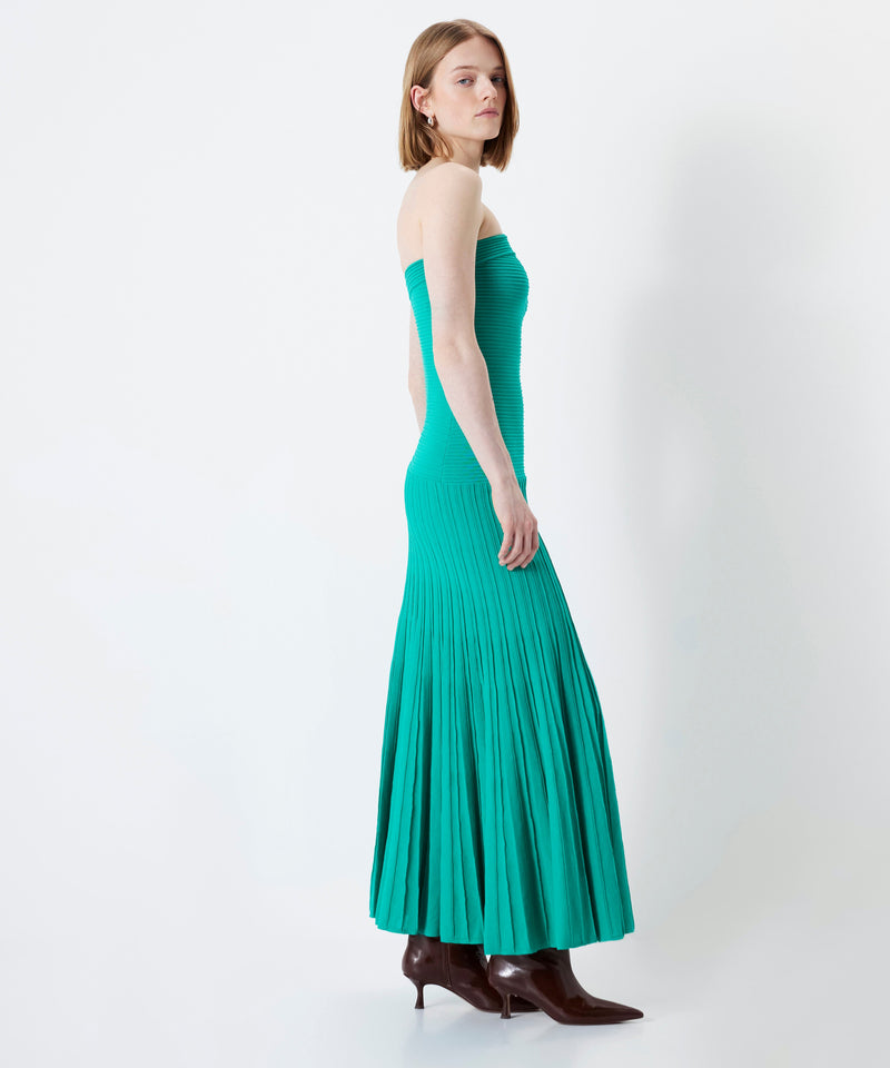 Ipekyol Strapless Knit Dress Green