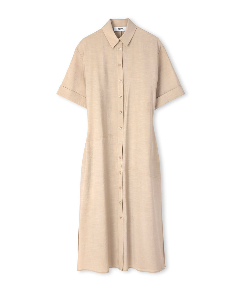 Ipekyol Midi Shirt Dress Natural