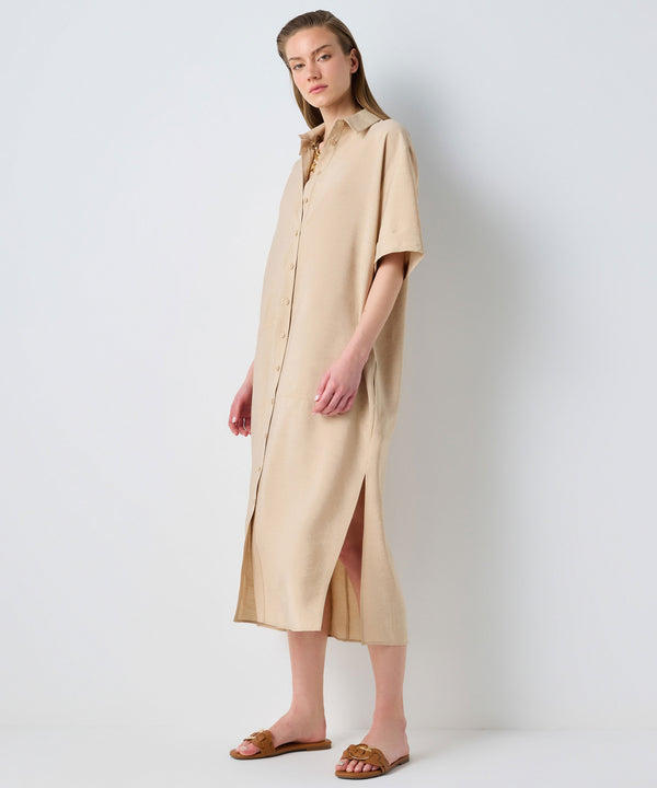 Ipekyol Midi Shirt Dress Natural