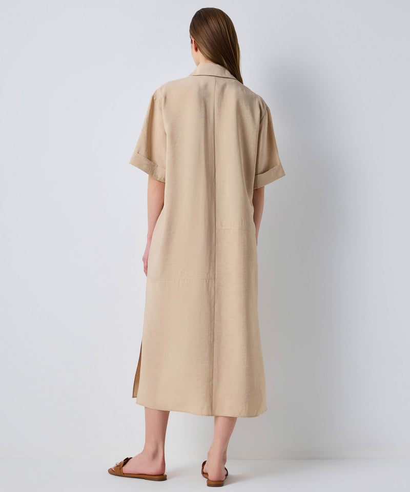 Ipekyol Midi Shirt Dress Natural