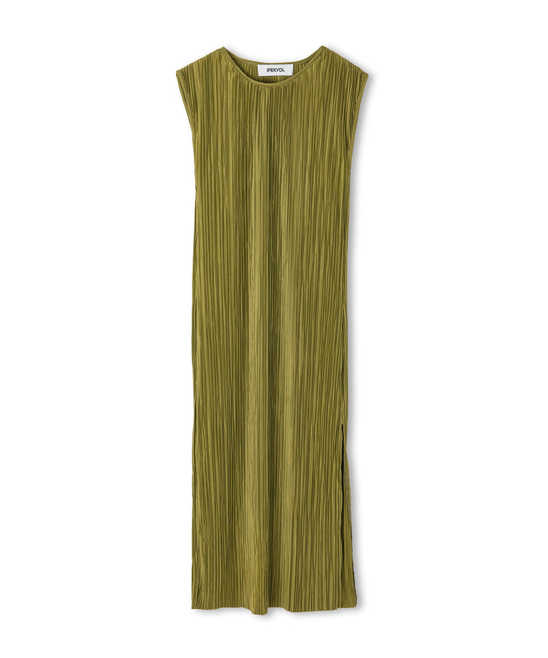 Ipekyol Textured Straight Cut Dress Green