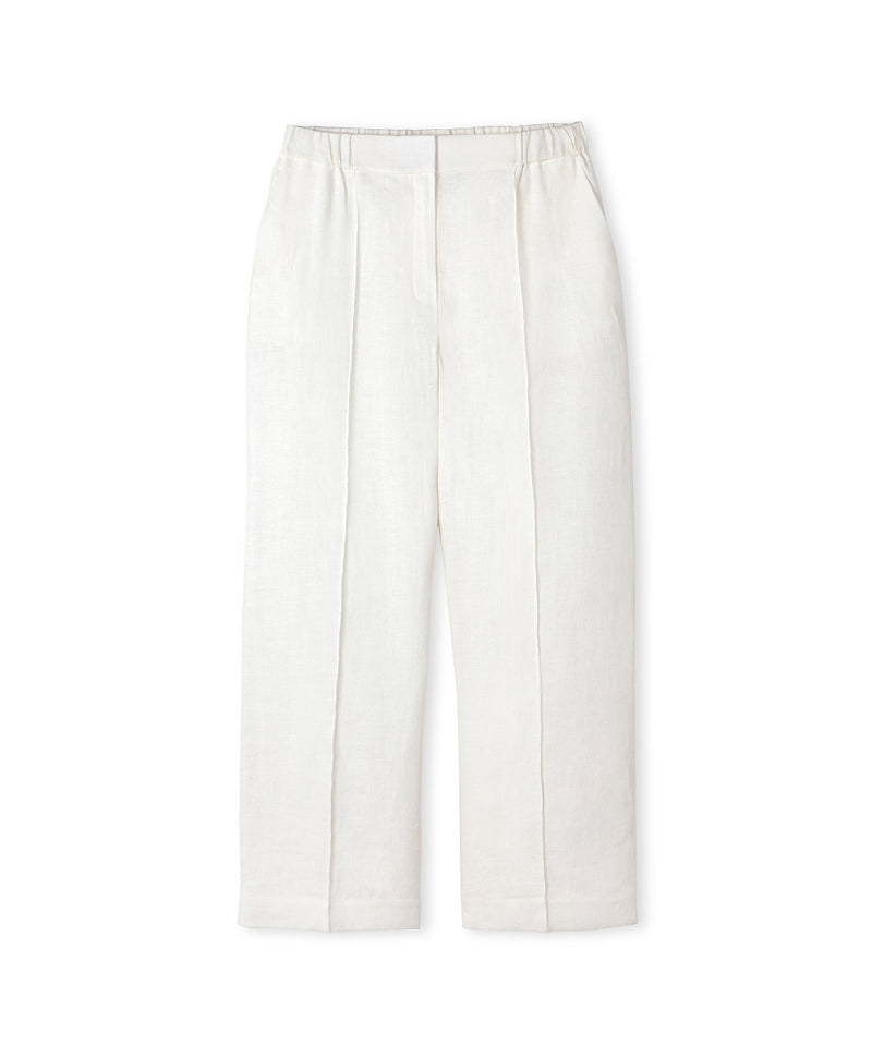 Ipekyol Straight Fit Linen Trousers White