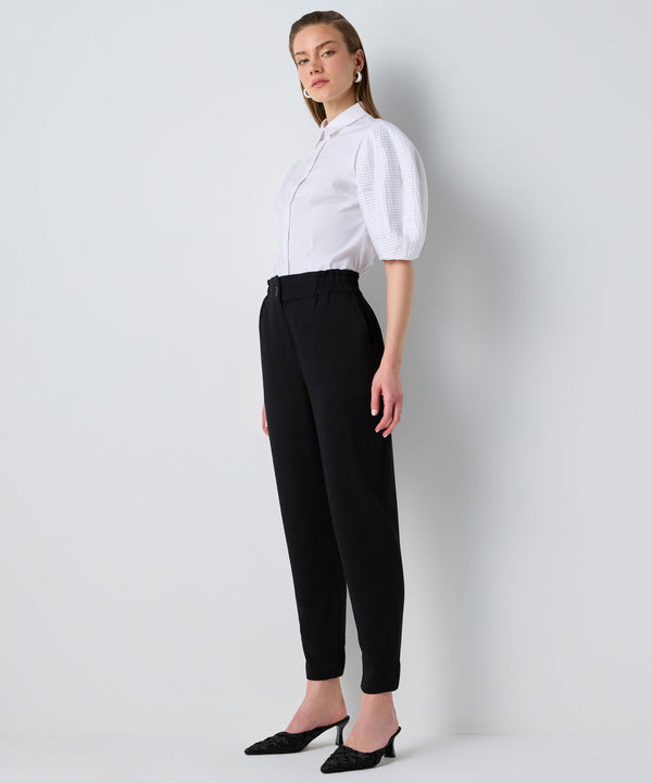 Ipekyol Trousers With Elastic Waist Black