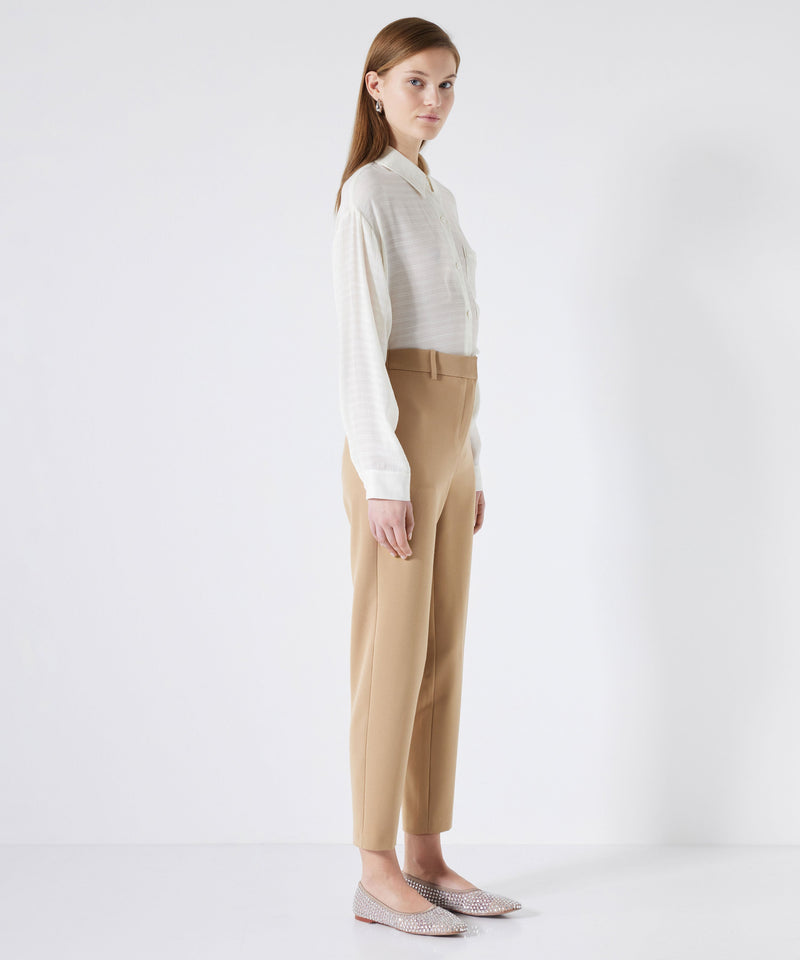 Ipekyol Elastic Mid Waist Trousers Natural