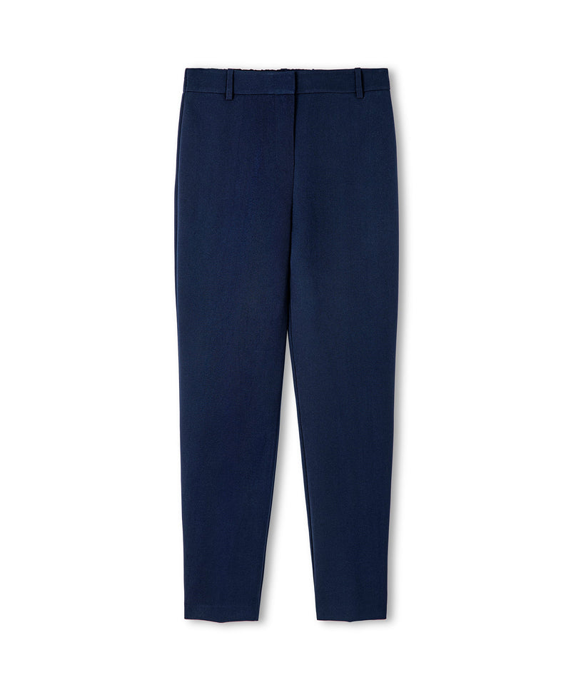 Ipekyol Elastic Mid Waist Trousers Navy Blue