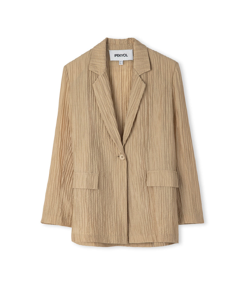 Ipekyol Textured Blazer Coffee