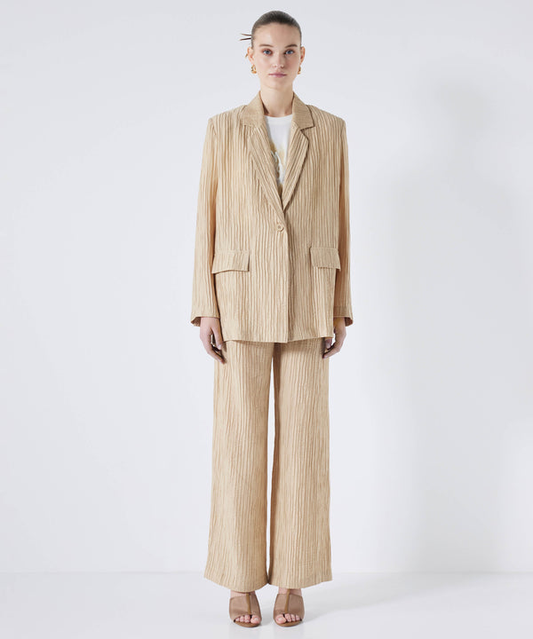 Ipekyol Textured Blazer Coffee