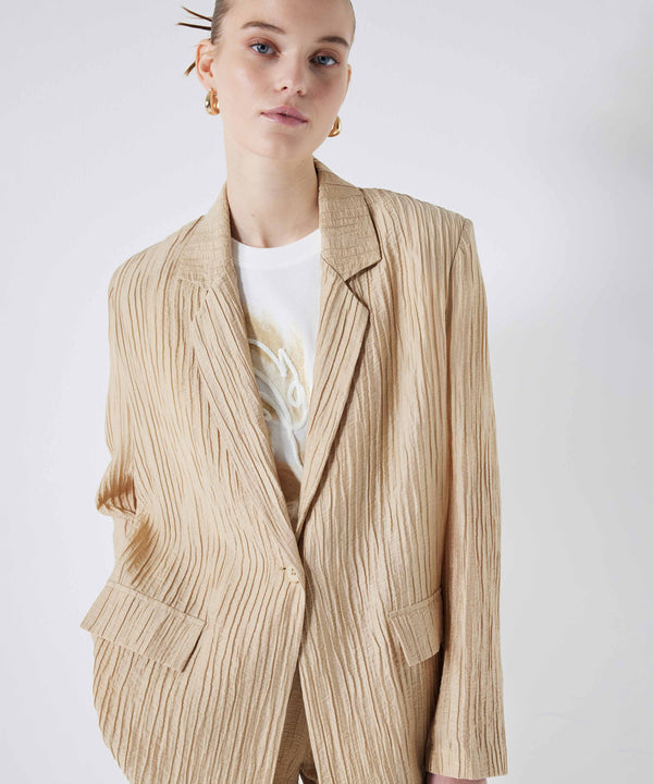 Ipekyol Textured Blazer Coffee