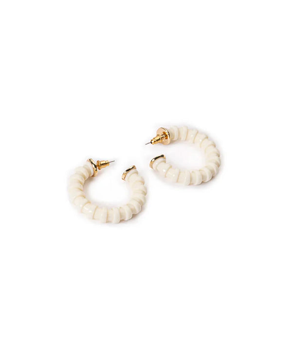 Ipekyol Hoop Earrings White