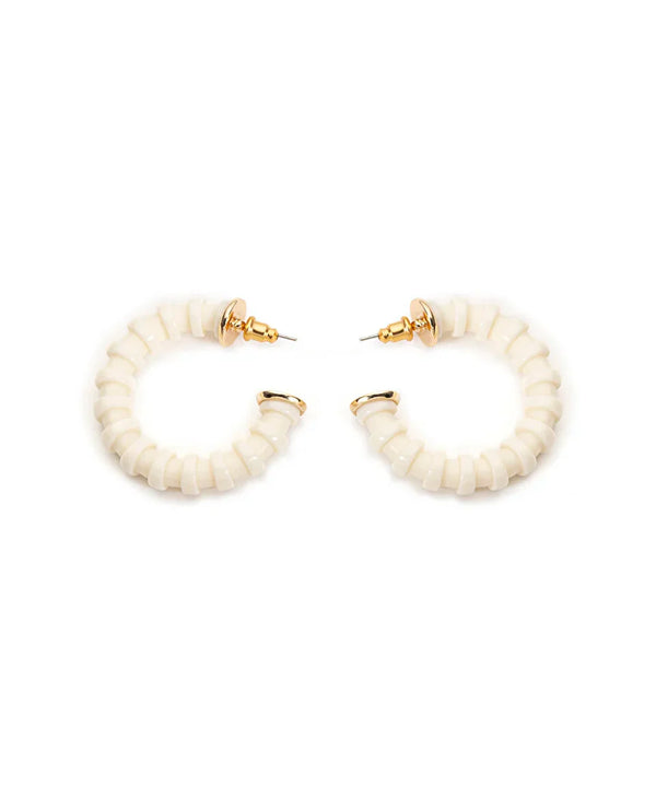 Ipekyol Hoop Earrings White