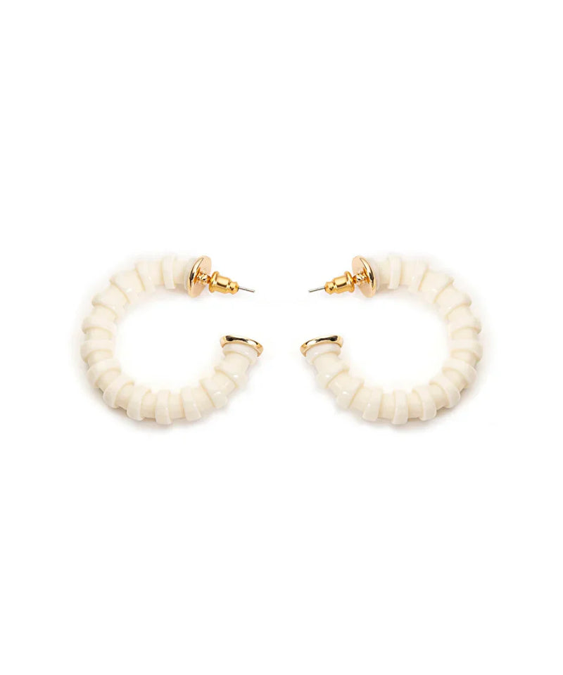 Ipekyol Hoop Earrings White