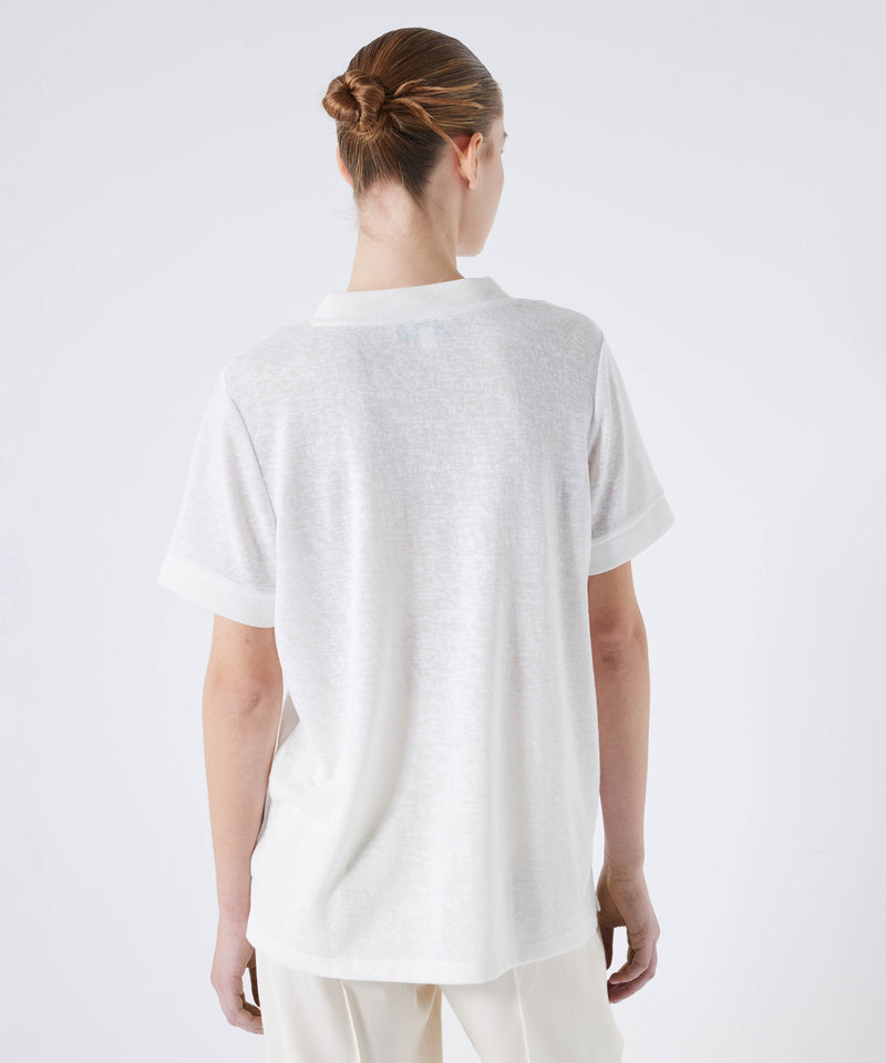 Ipekyol Ribbed Mix T-Shirt Off White