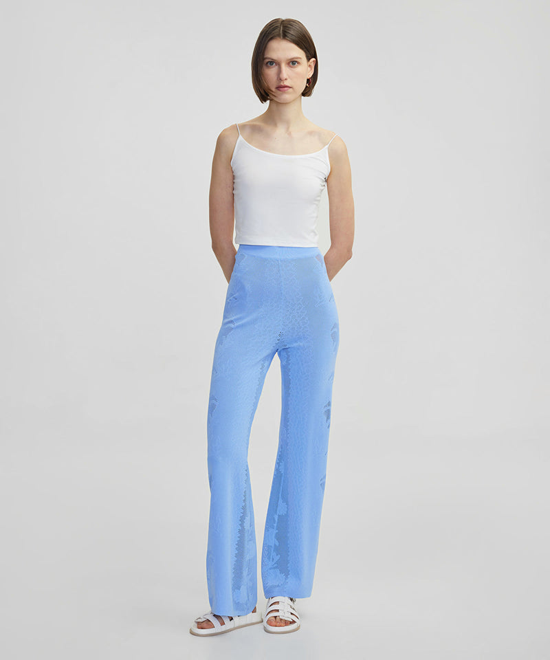 Ipekyol Jacquard Knit Trousers Blue