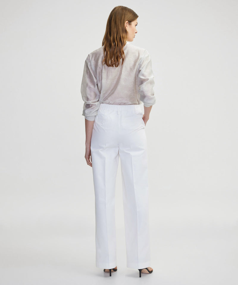 Ipekyol Contrast Belted Trousers White