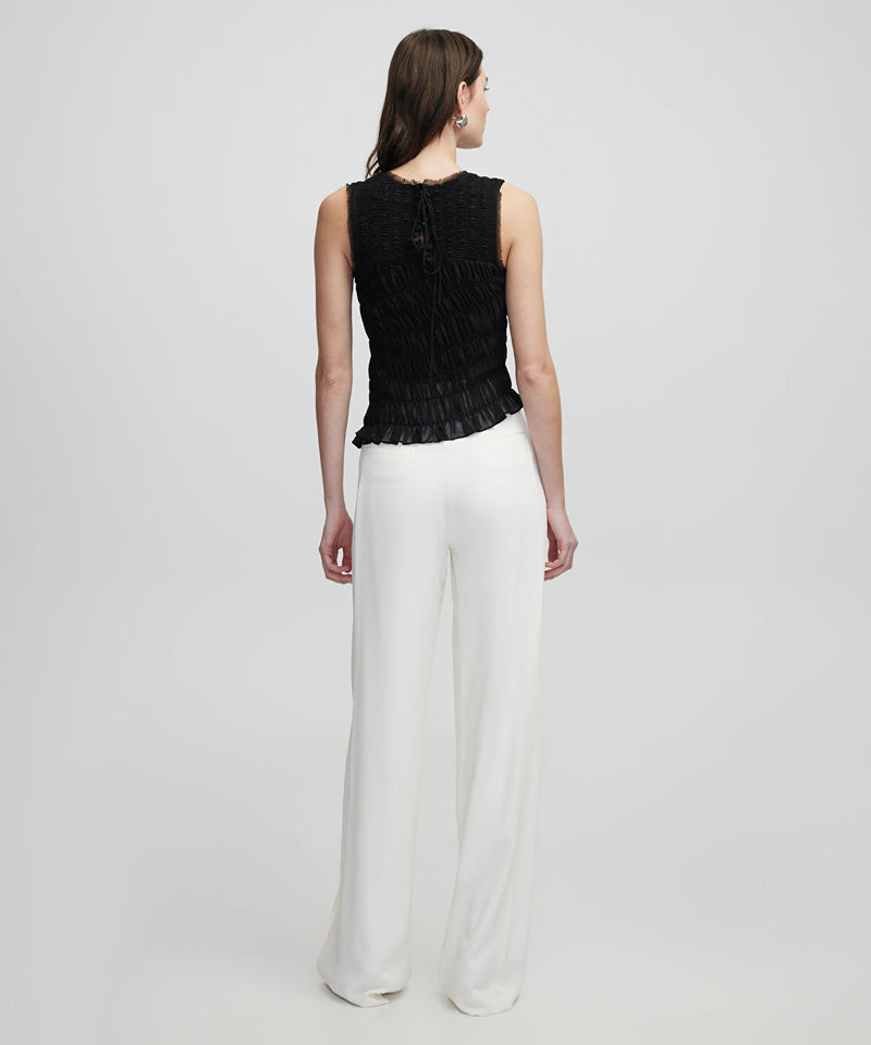 Ipekyol Diagonal Quilted Blouse Black