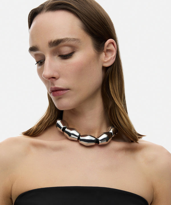 Ipekyol Metal Piece Necklace Black