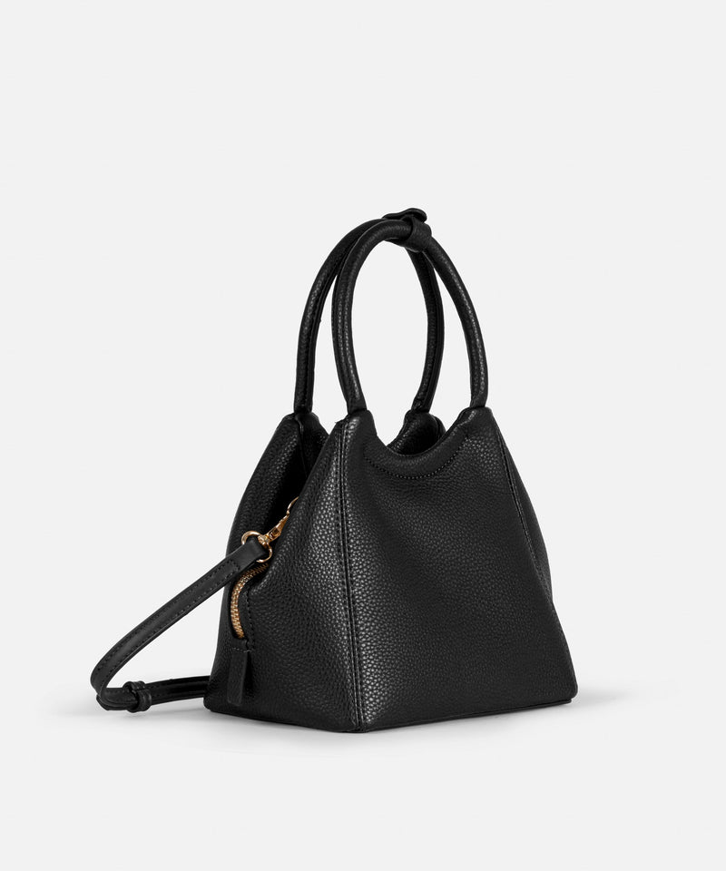 Ipekyol Leather Look Double Handle Bag Black