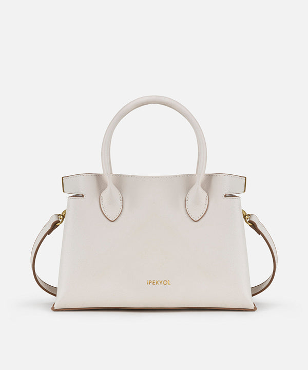 Ipekyol Leather Look Bag With Contrast Accessories White