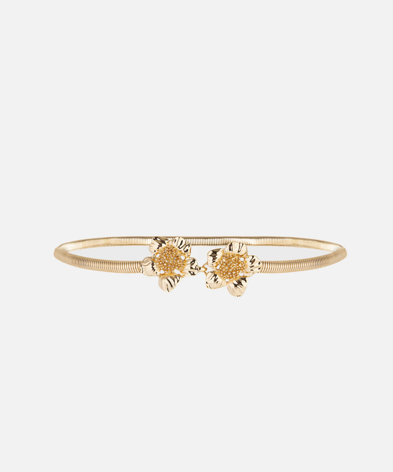 Ipekyol Metal Belt With Flower Figures Gold