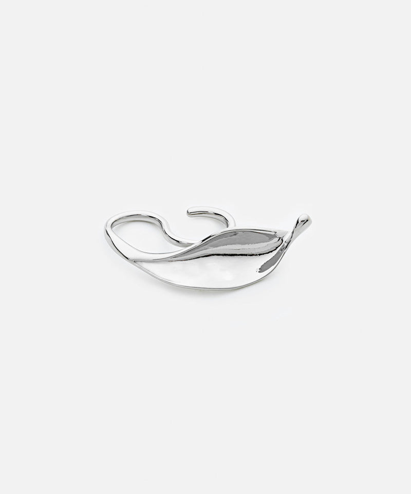 Ipekyol Leaf Metal Ring Silver