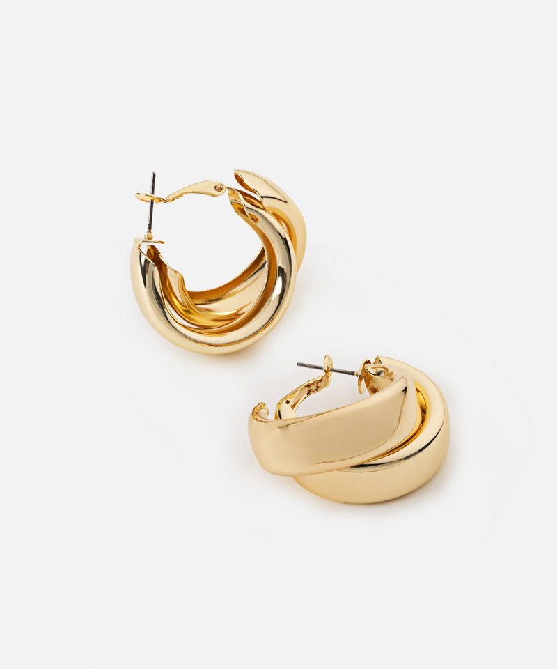 Ipekyol Interlocking Earrings Gold